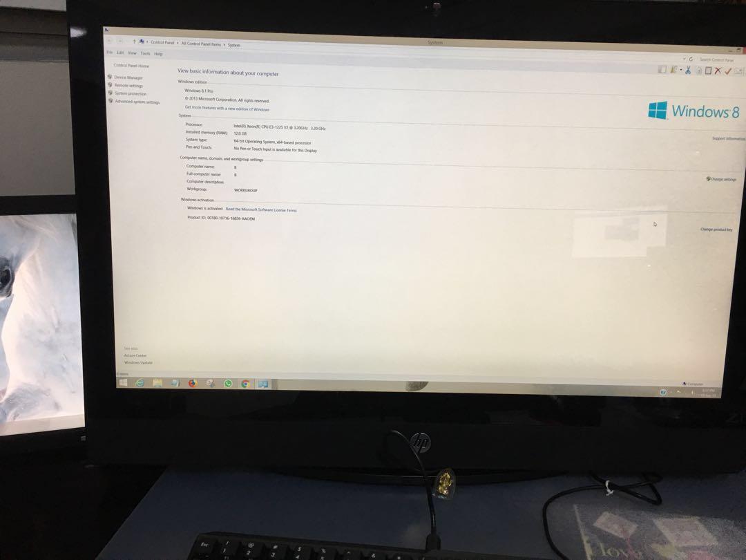 Hp Aio 27 Z1 Workstation Electronics Computers Desktops On Carousell