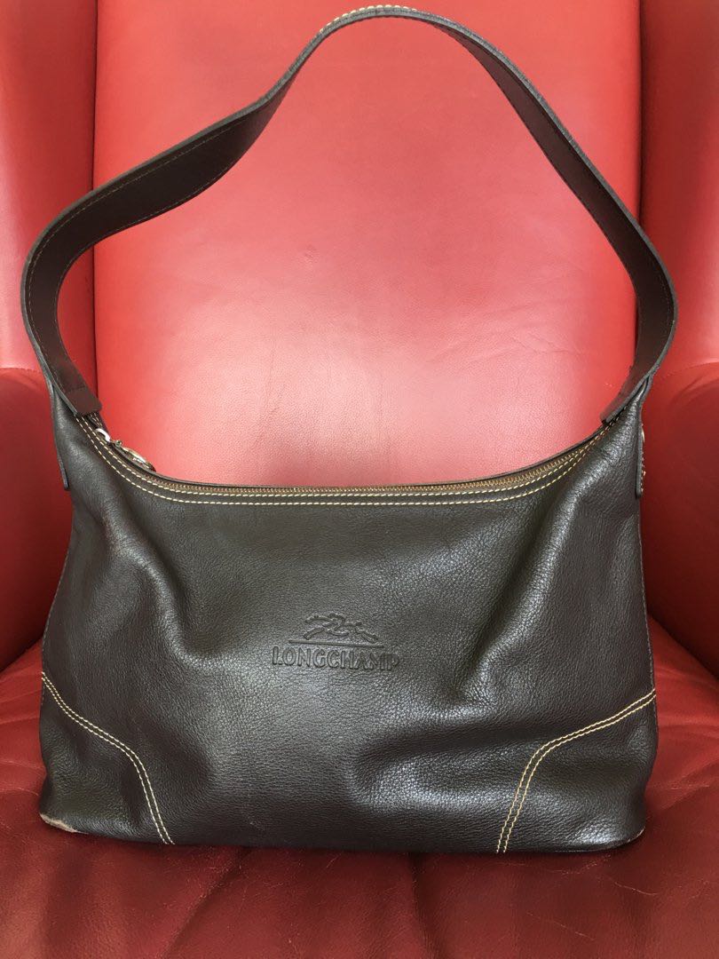longchamp leather hobo