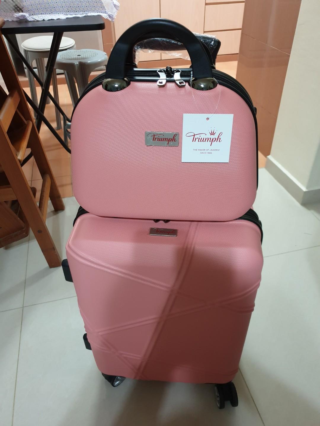 suitcase with matching handbag