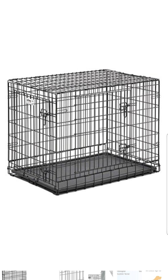 MidWest Homes for Pets Ulitma Pro (Professional Series & Most Durable MidWest Dog Crate Extra-Strong Double Door Folding Metal Dog Crate w/ Divider Panel, Floor Protecting 