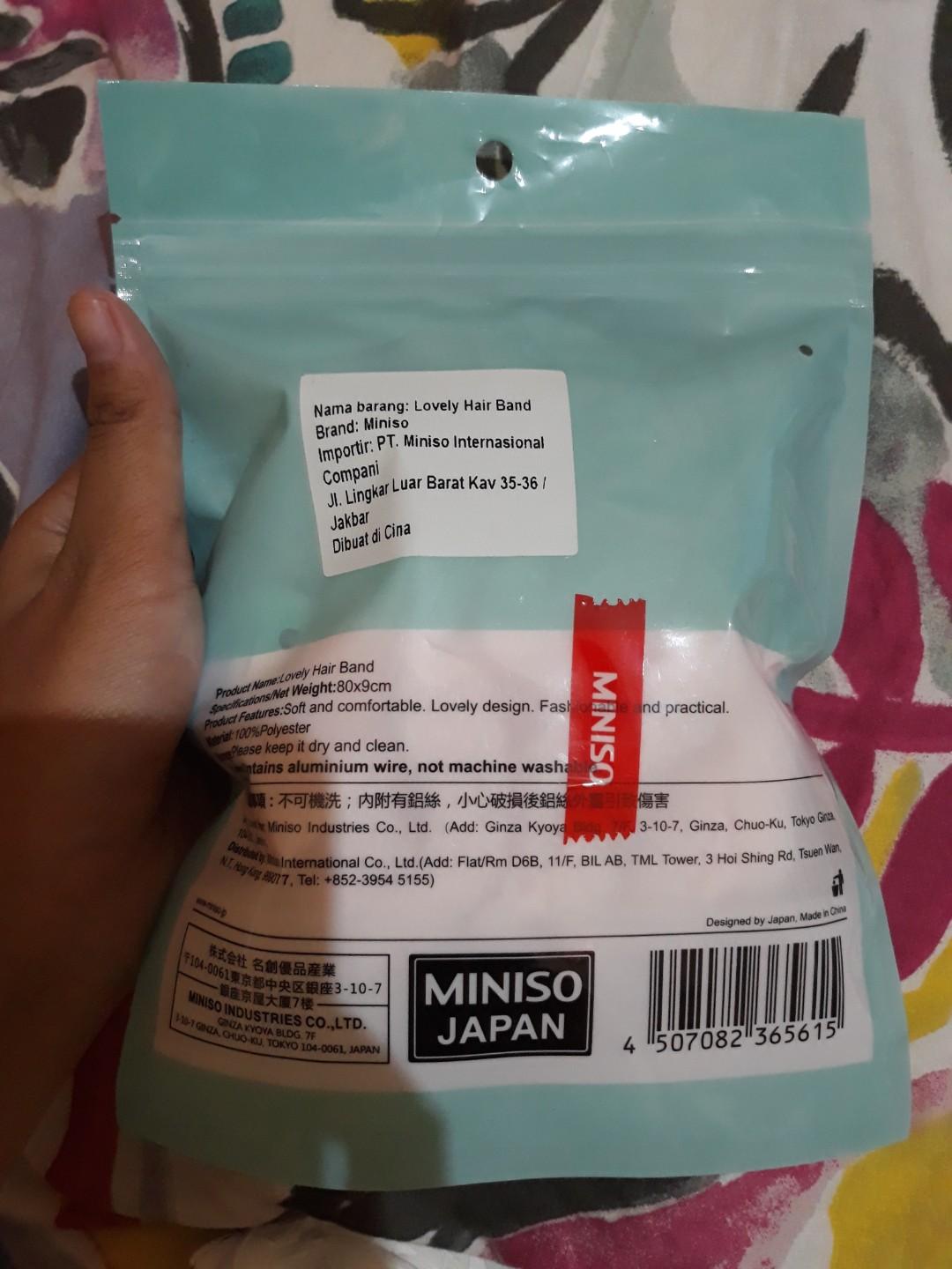 Miniso Bando Pengikat Rambut Saat Skin Care An Kesehatan Kecantikan Parfum Kuku Lainnya Di Carousell
