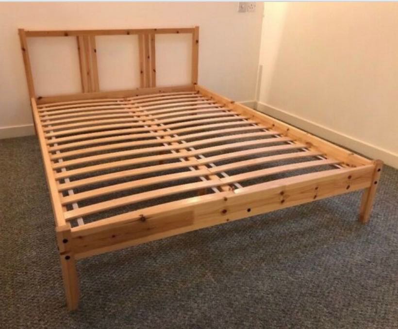 Free Sultan Lade Slatted Bed Base, Slatted Bed Frame Queen Ikea
