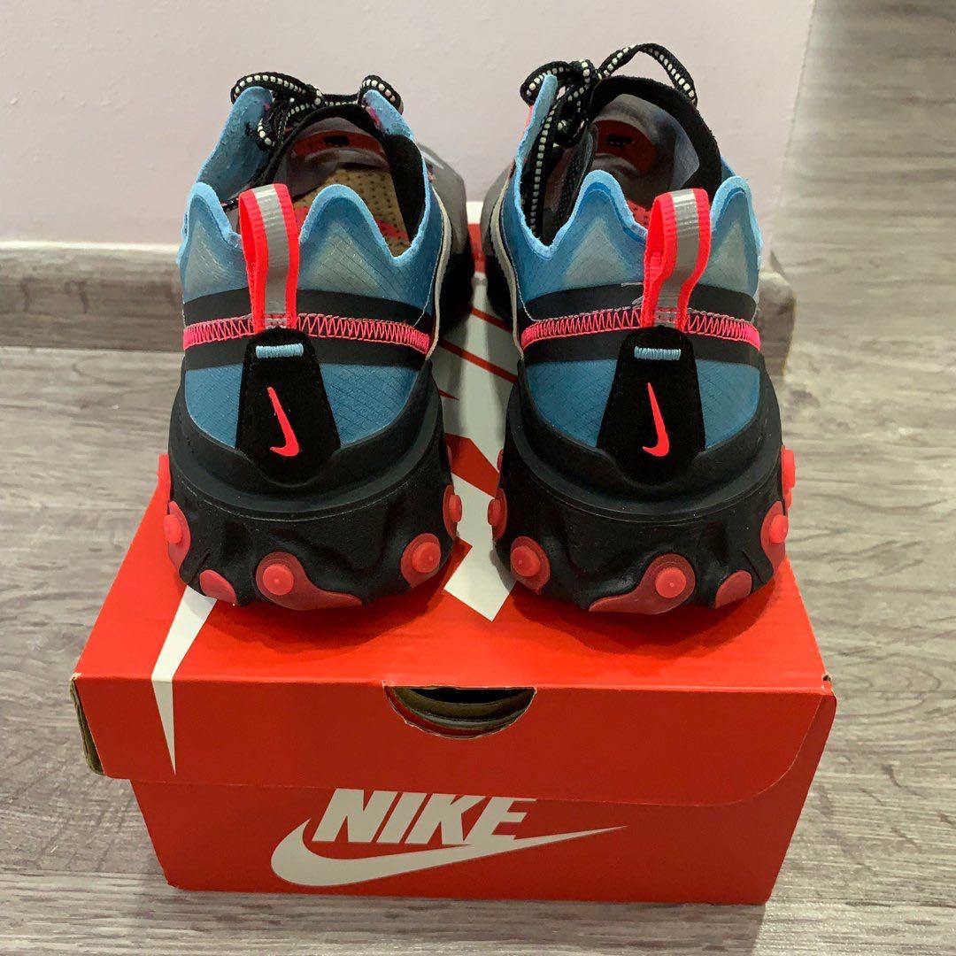 Nike React Element 87 Black Cool Grey Blue Chill