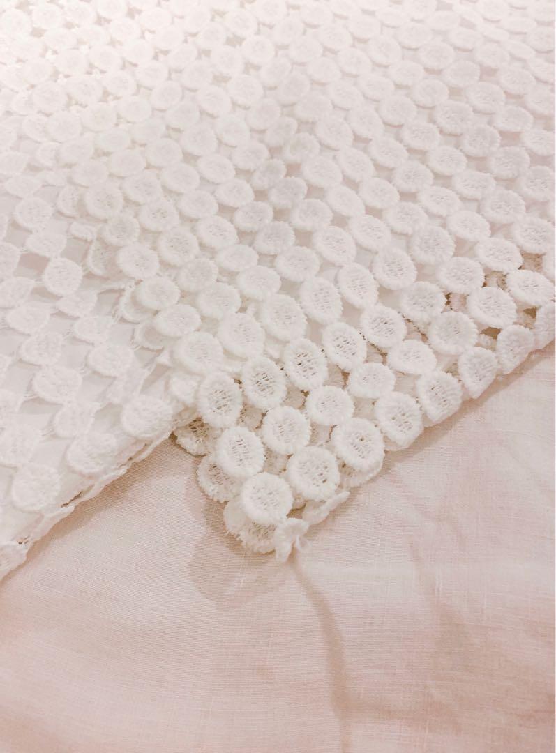 Peppermint White Dress (Teens) (Category: Dresses) located in Muntinlupa City. Submitted by andreadaniela (Listing ID 225513644, Image 3). Description: Excellent condition, worn only twice! Detailed white dress, flattering when worn! Size 16 on tag (best for ages 12-16/similar sizes) for skinnier body types with small bust.