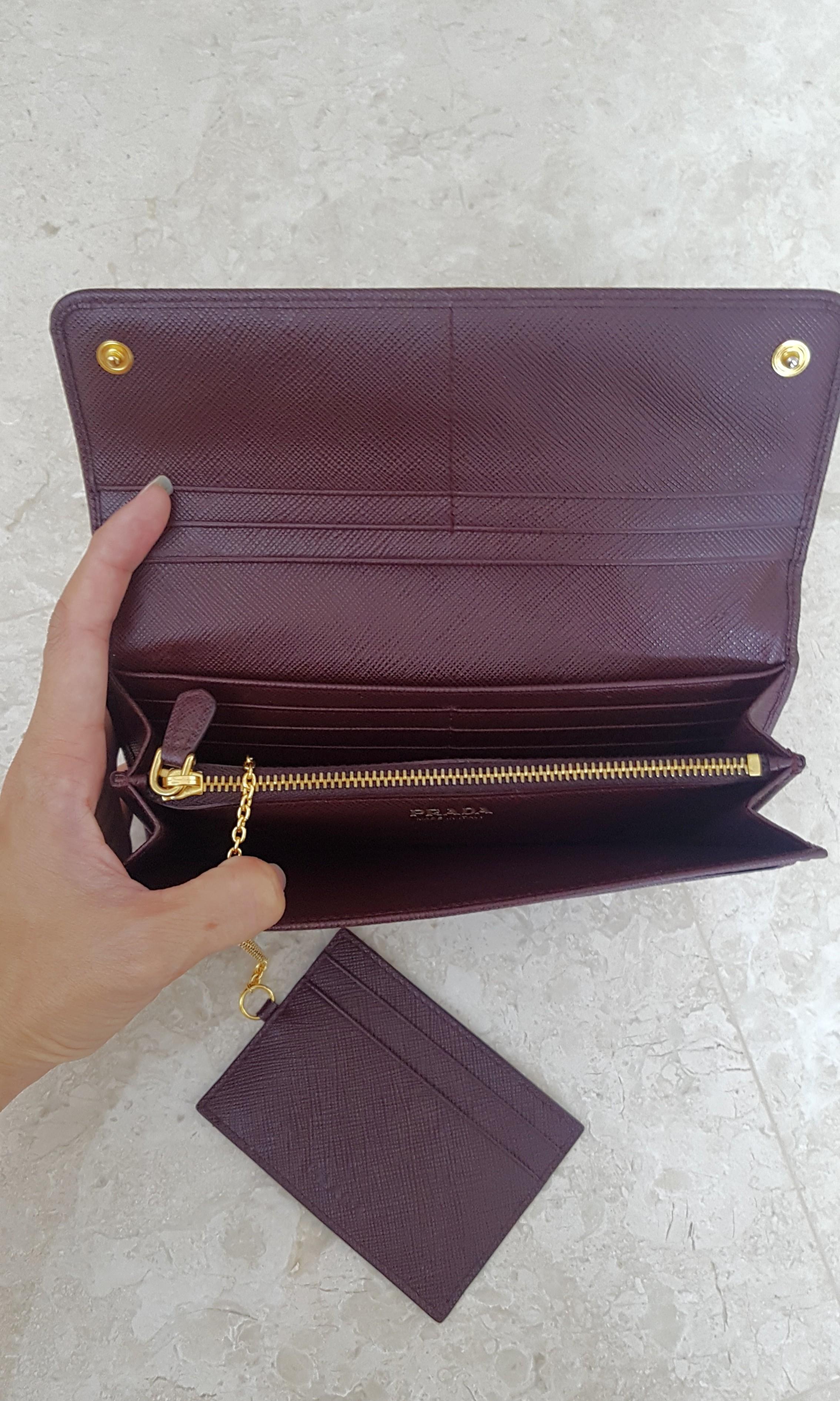 Prada portafoglio pattina wallet discount
