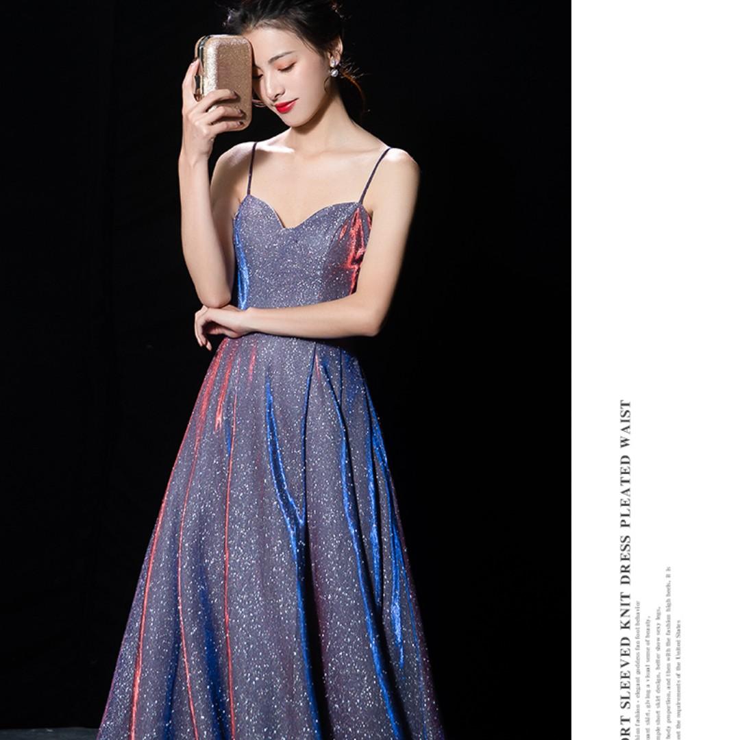 Purple silver prom dresses top