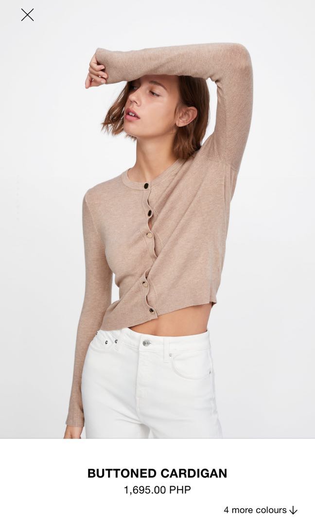 buttoned cardigan top