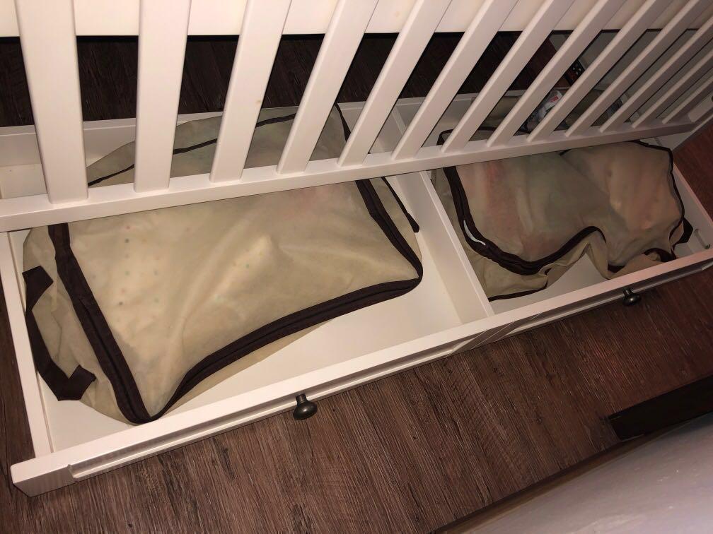 Silver Cross Nostalgia Baby Cot Bed Antique White With Bottom