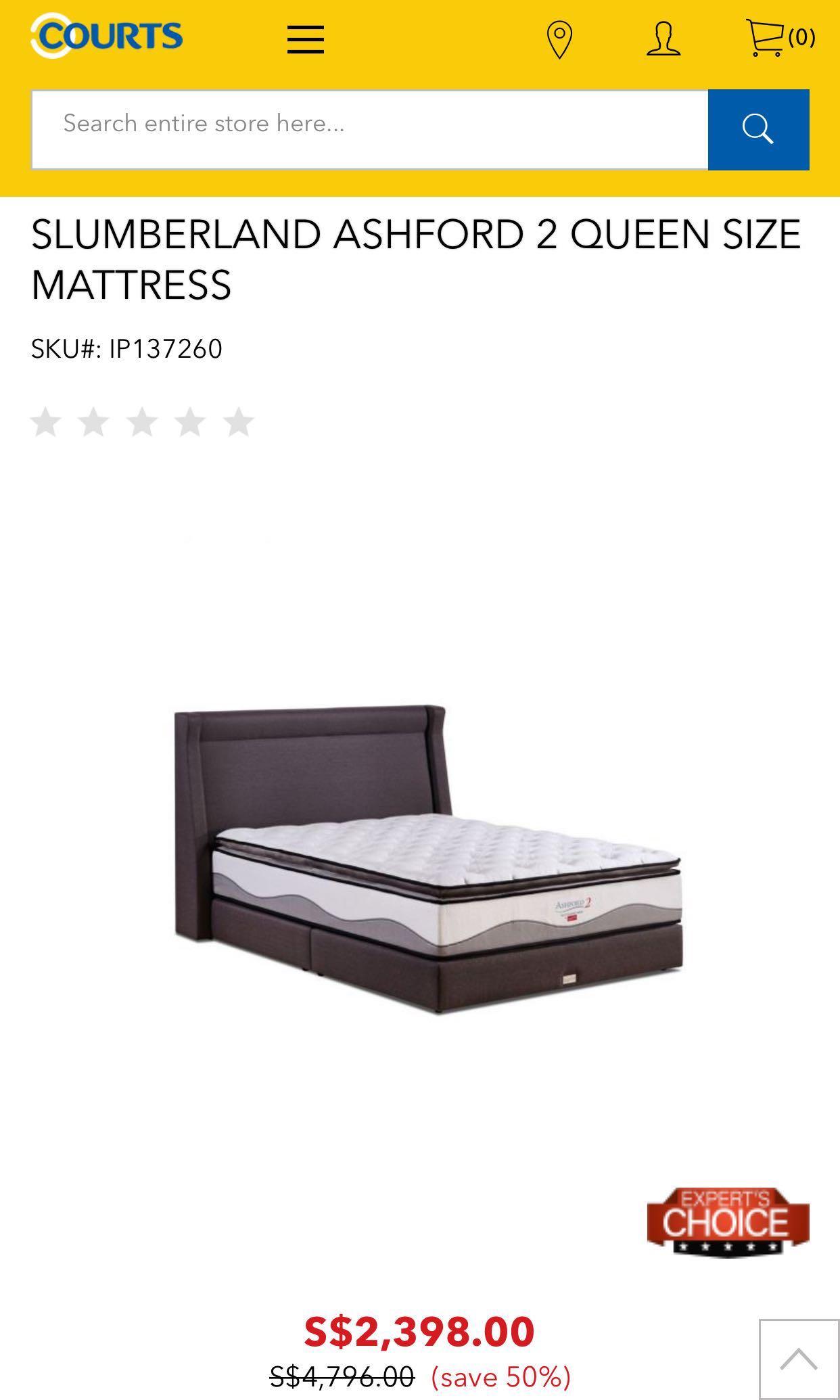 Discount For Slumberland Mattress Furniture Beds Mattresses On Carousell