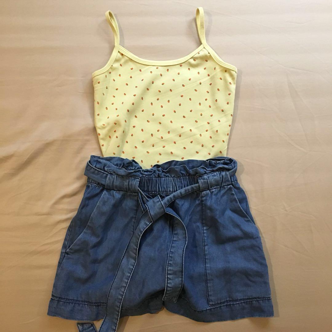 flowy denim shorts