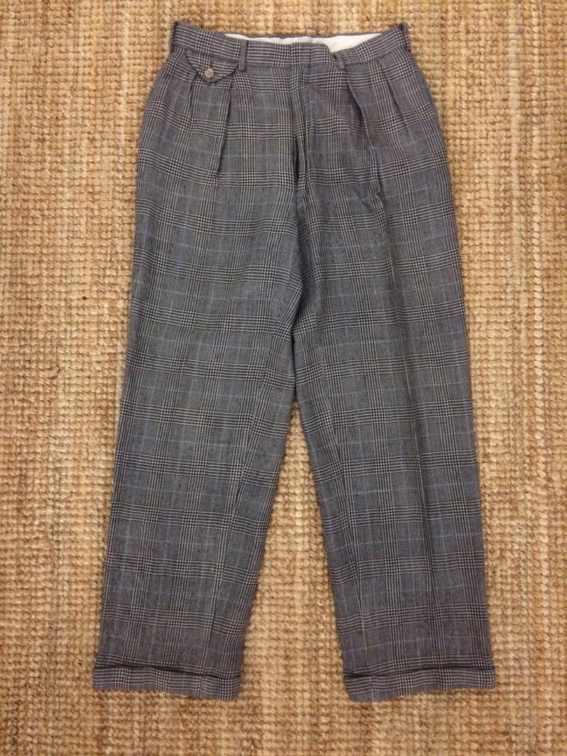 Vintage Polo Ralph Lauren glen plaid wool pant, Men's Fashion, Bottoms,  Jeans on Carousell