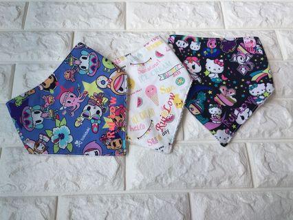 Fluffyandco Hand Made bandana bib