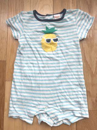 Gymboree Cool Pineapple Stripe Bodysuit