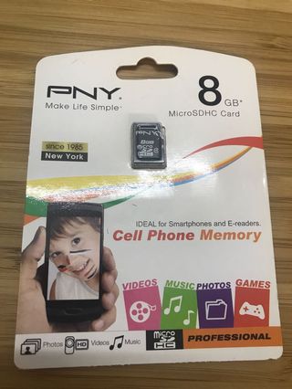 PNY 8GB MicroSDHC card