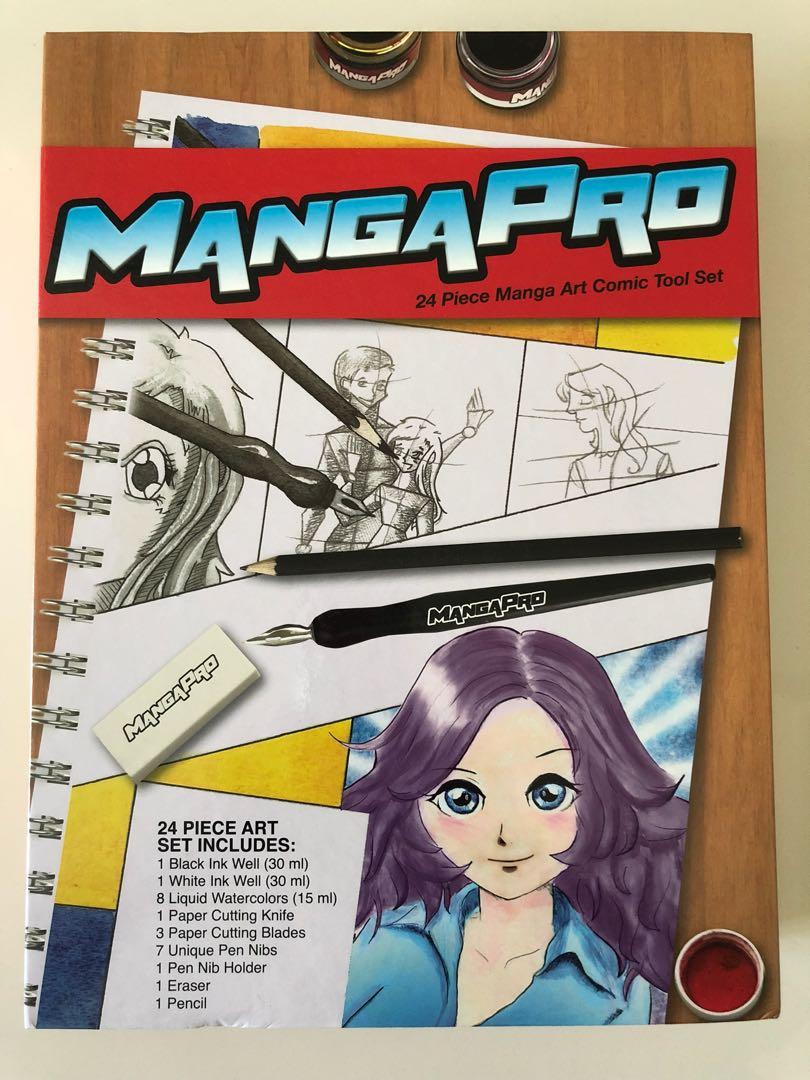 24 Piece Manga Art Comic Tool Set Books Stationery Comics