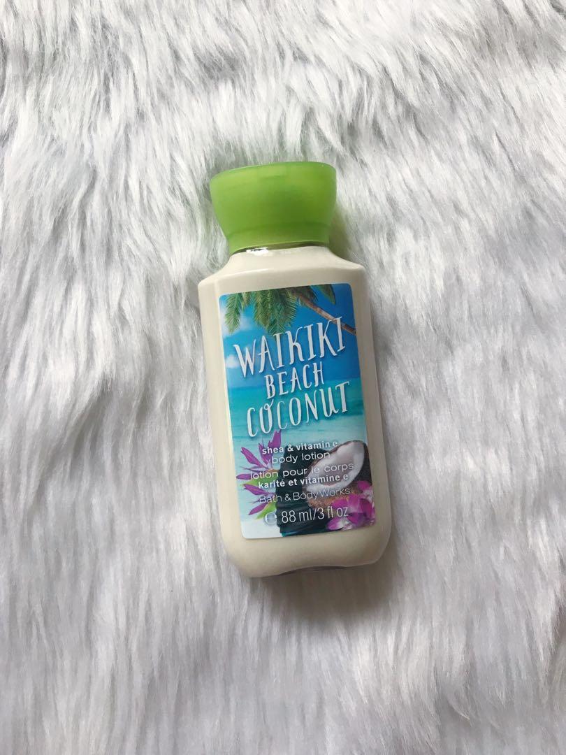 Authentic Bath Body Work Body Lotion Waikiki Beach Coconut