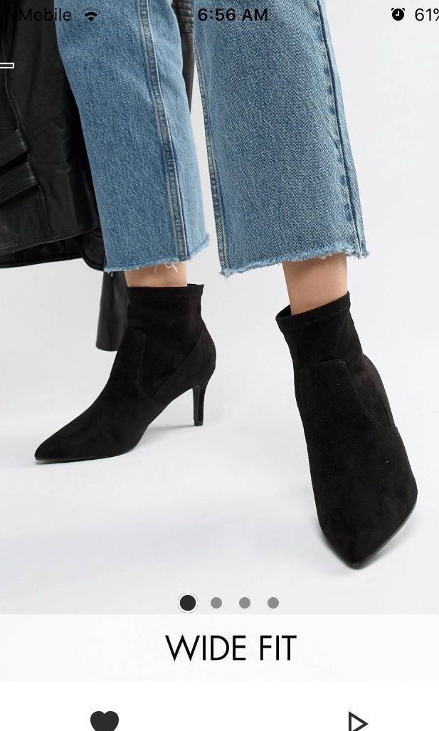 new look black pointed boots