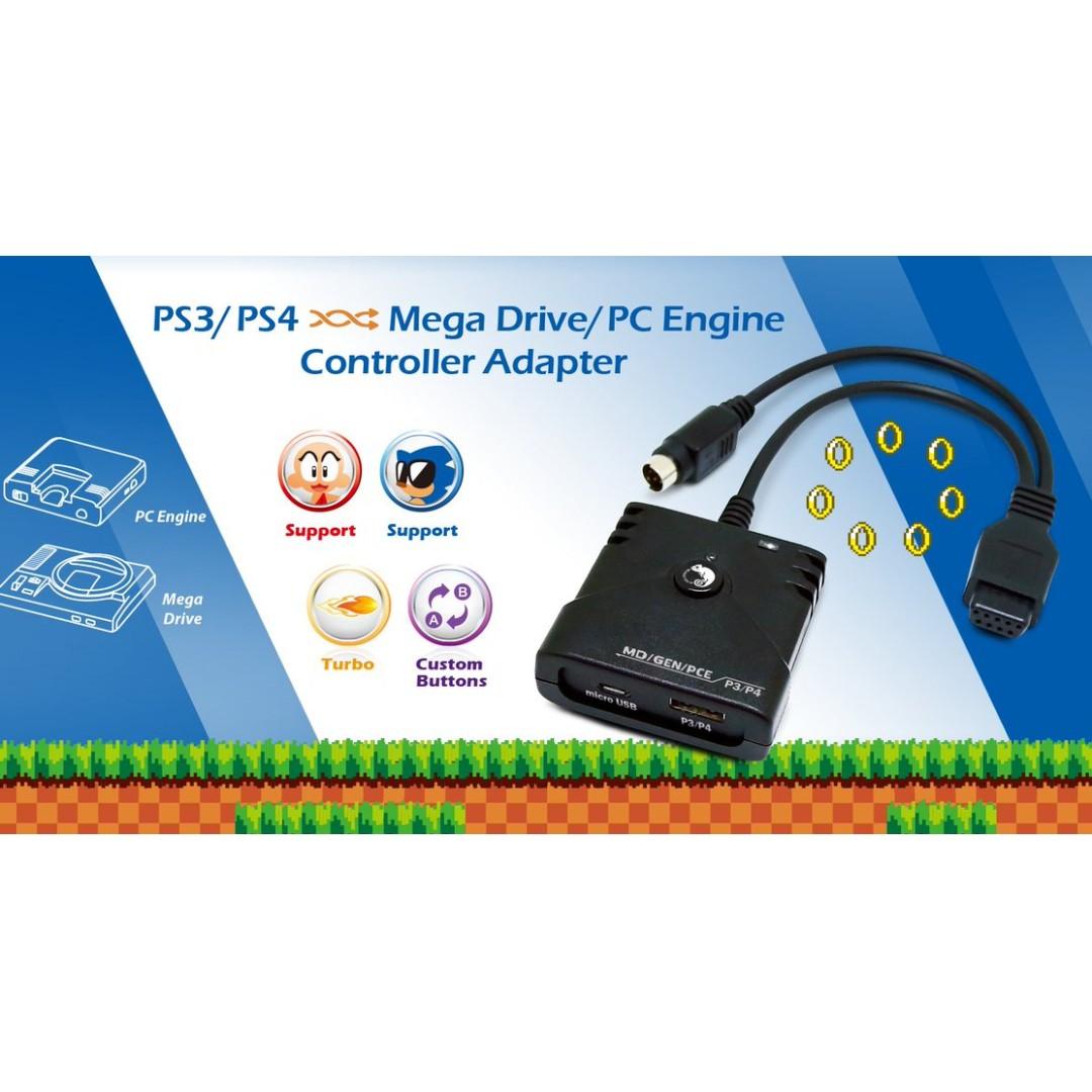 Brook Design Mege Drive Pc Engine Game Controller Super Converters Ps3 Ps4 To Mega Drive Pc Engine Toys Games Video Gaming Gaming Accessories On Carousell