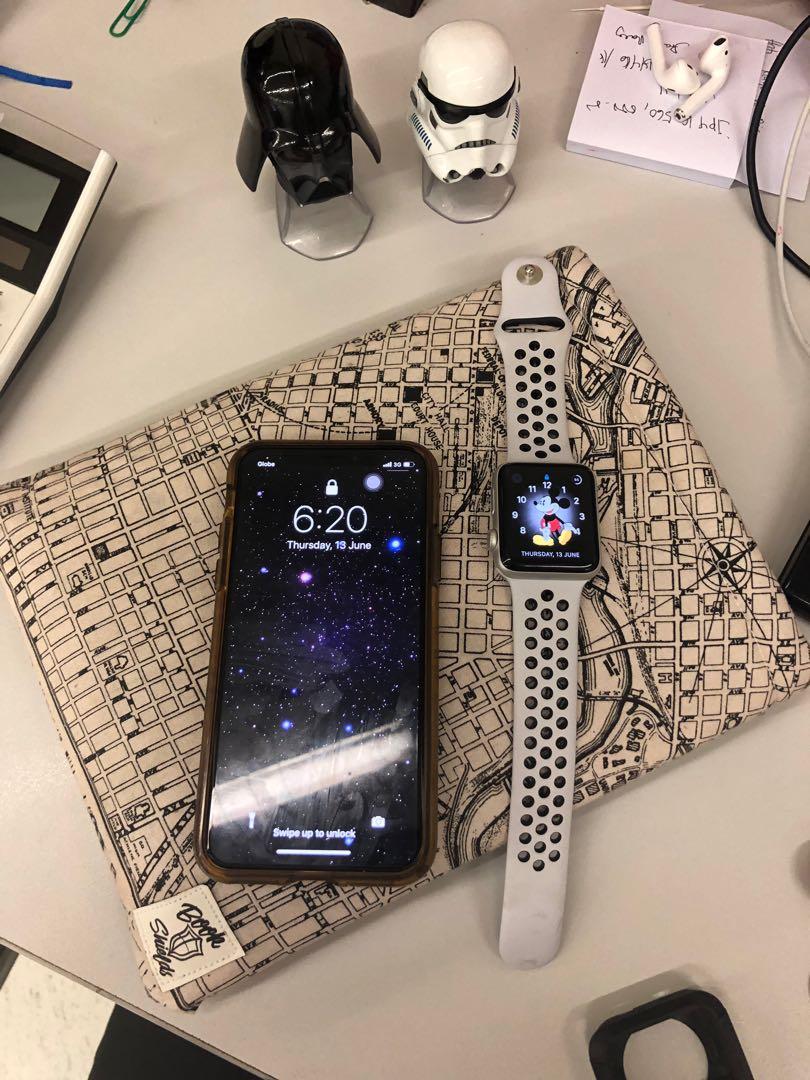 Iphone x 2024 apple watch bundle