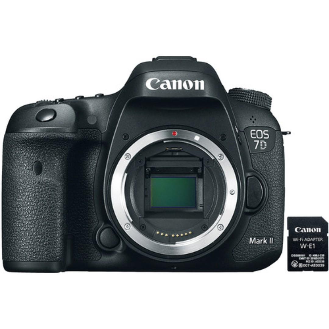 Canon Eos 7d Mark Ii Dslr Camera Body With W E1 Wi Fi Adapter And Accessory Kit Photography Cameras Dslr On Carousell