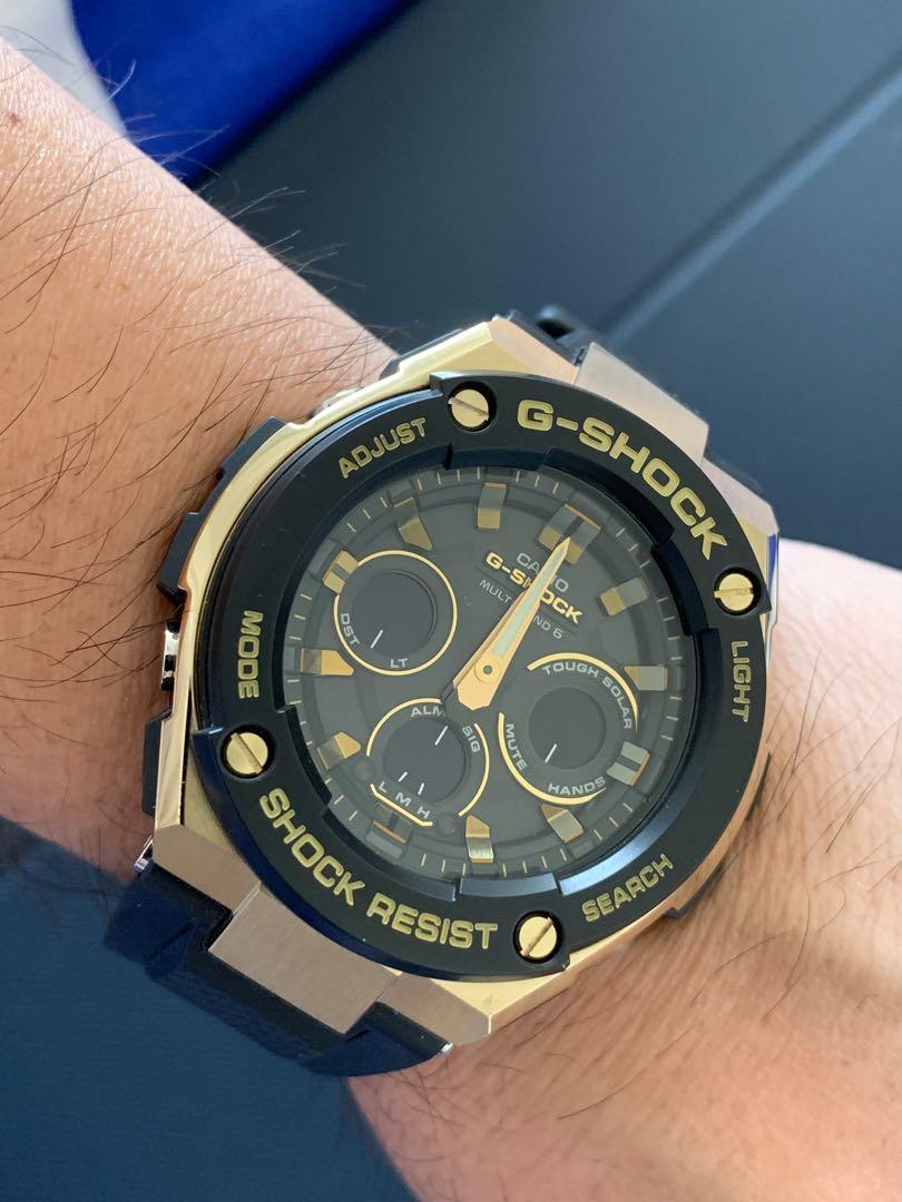 Casio G Shock GST W300G Solar Radio Wave Like new