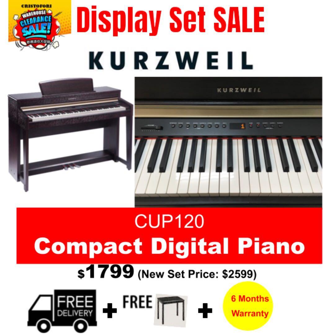 Compact Digital Piano Kurzweil Cup120 Fully Weighted Hammer Action 88 Keys 78 Rhythms 4 Speakers Midi In Out Music Media Music Instruments On Carousell