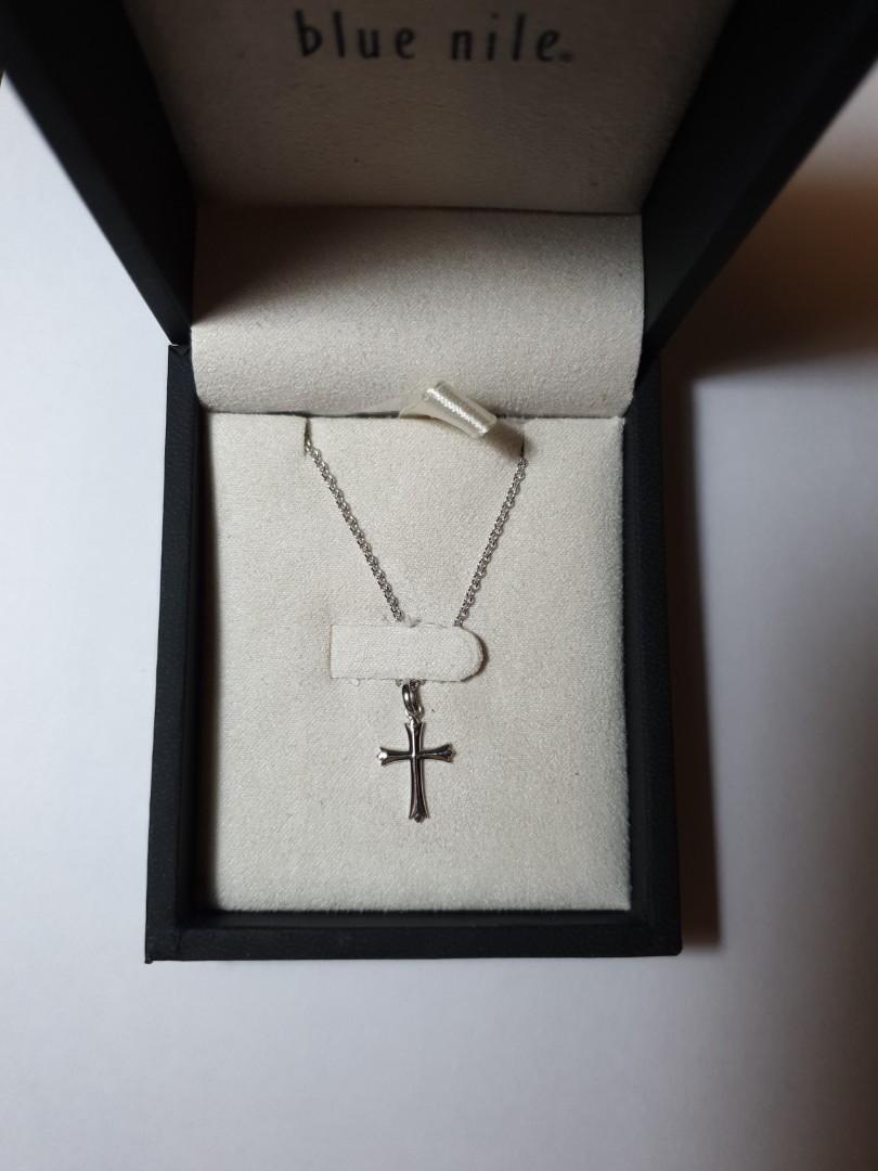 blue nile cross necklace