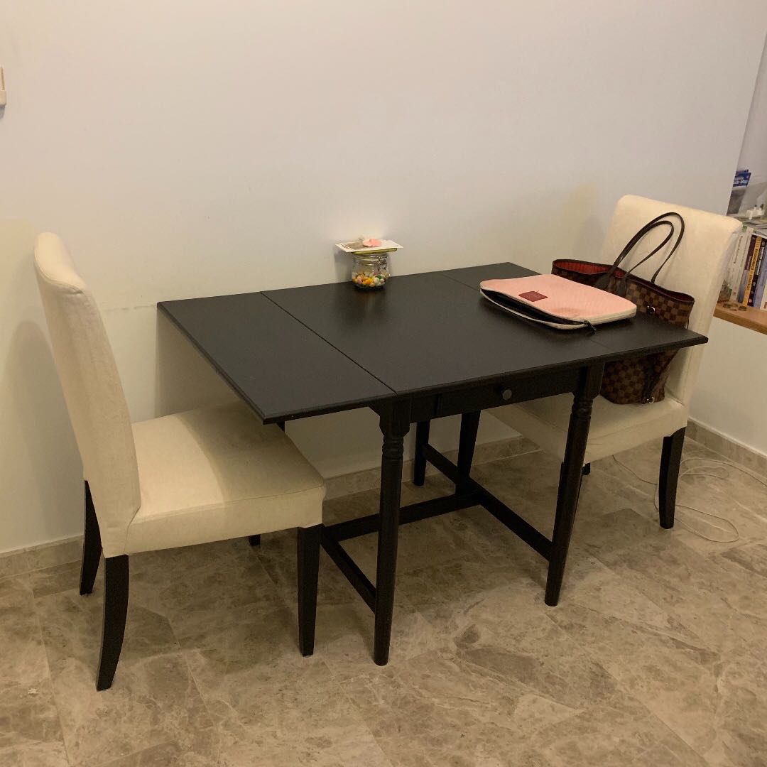 Drop Leaf Table & Chairs, Furniture & Home Living, Furniture, Tables