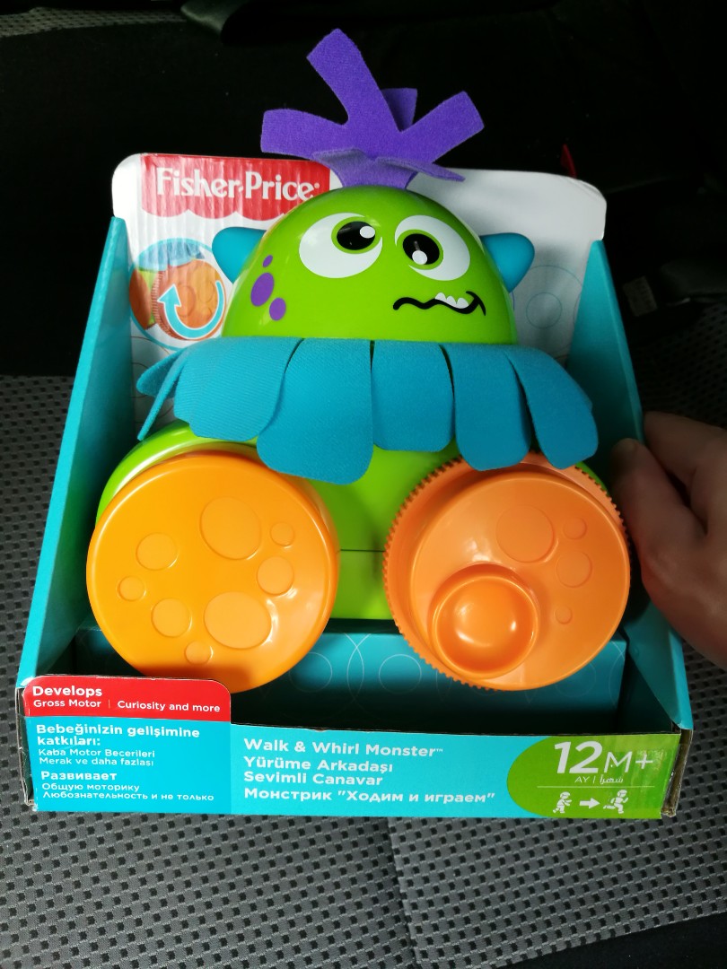 fisher price walk and whirl monster