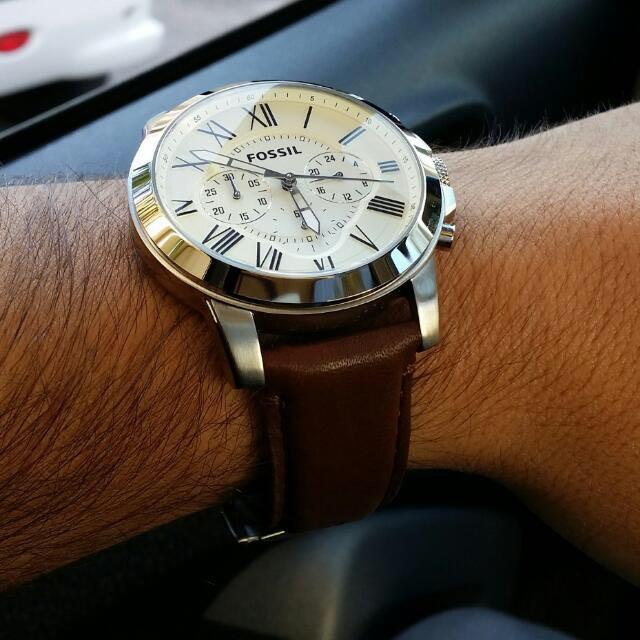 FOSSIL GRANT CHRONOGRAPH BROWN LEATHER WATCH FS4735 Men s Fashion Watches Accessories Watches on Carousell