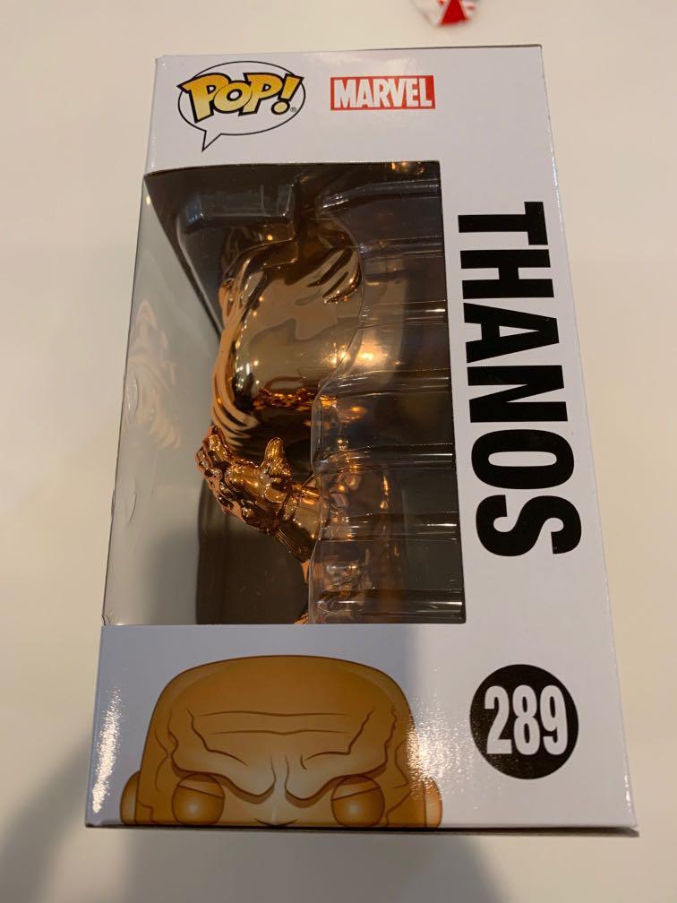 Thanos Funko Pop Gold Chrome Gold Chrome Thanos Gold Pop Thanos