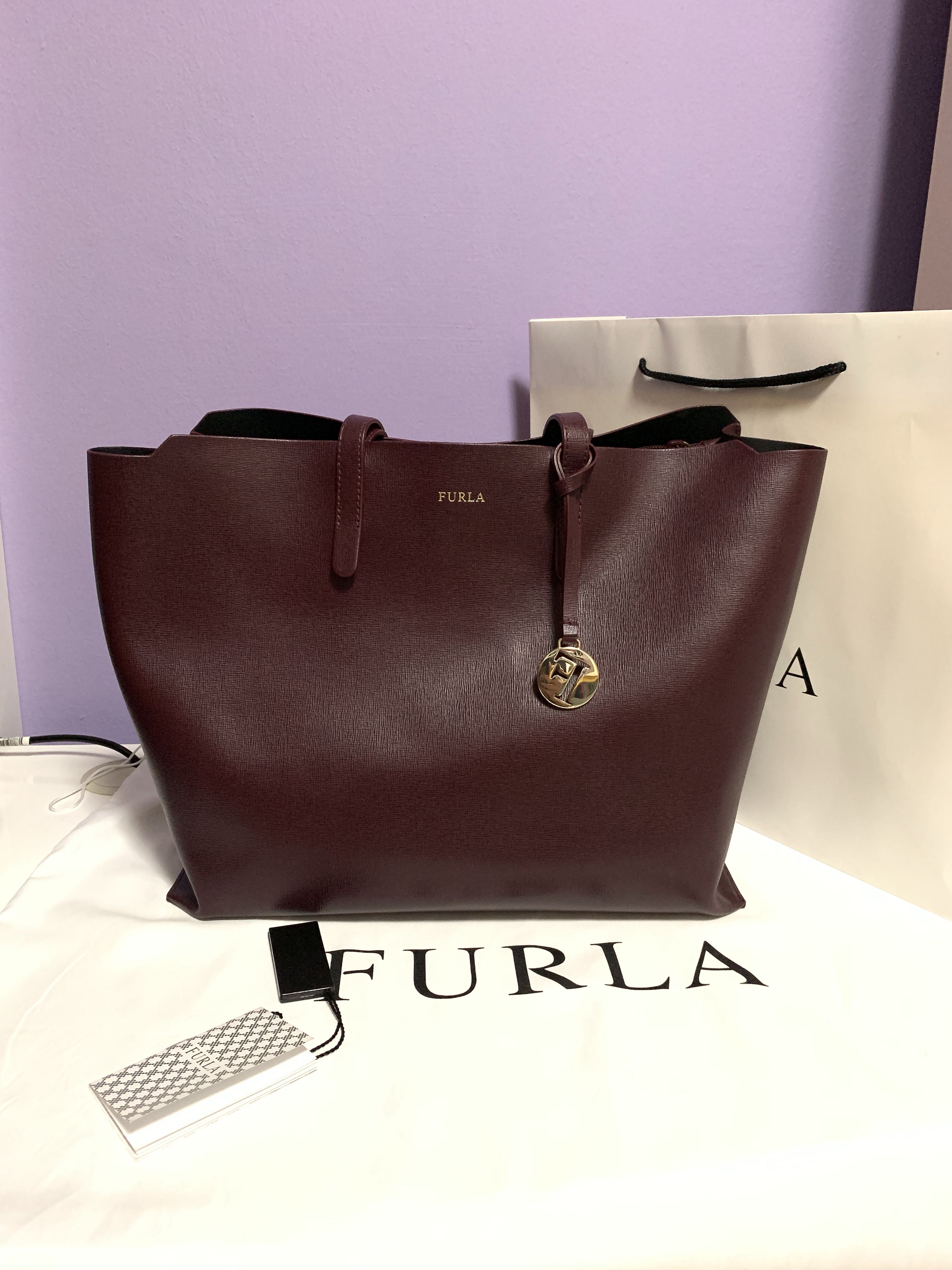 Furla burgundy clearance bag