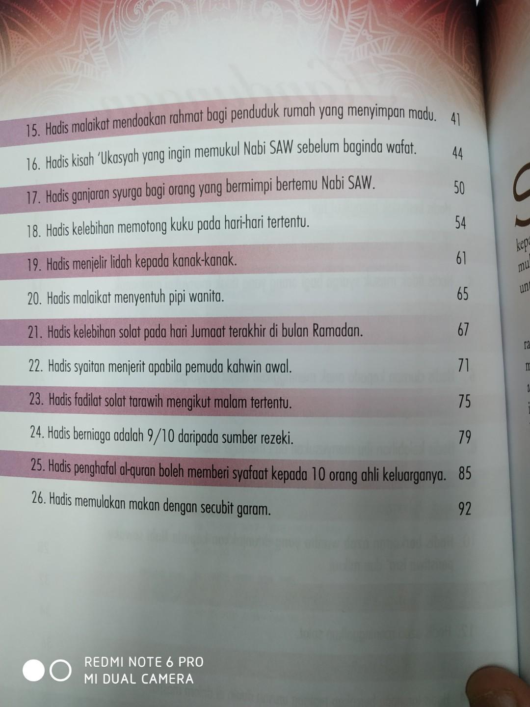 Hadis Palsu Daif Popular Dalam Masyarakat Melayu Hobbies Toys Books Magazines Fiction Non Fiction On Carousell