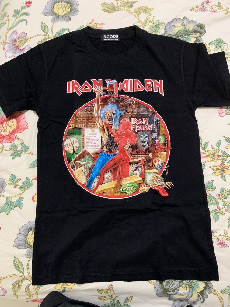 Iron Maiden Black Art Metal Oversized Mens High Quality Tee
