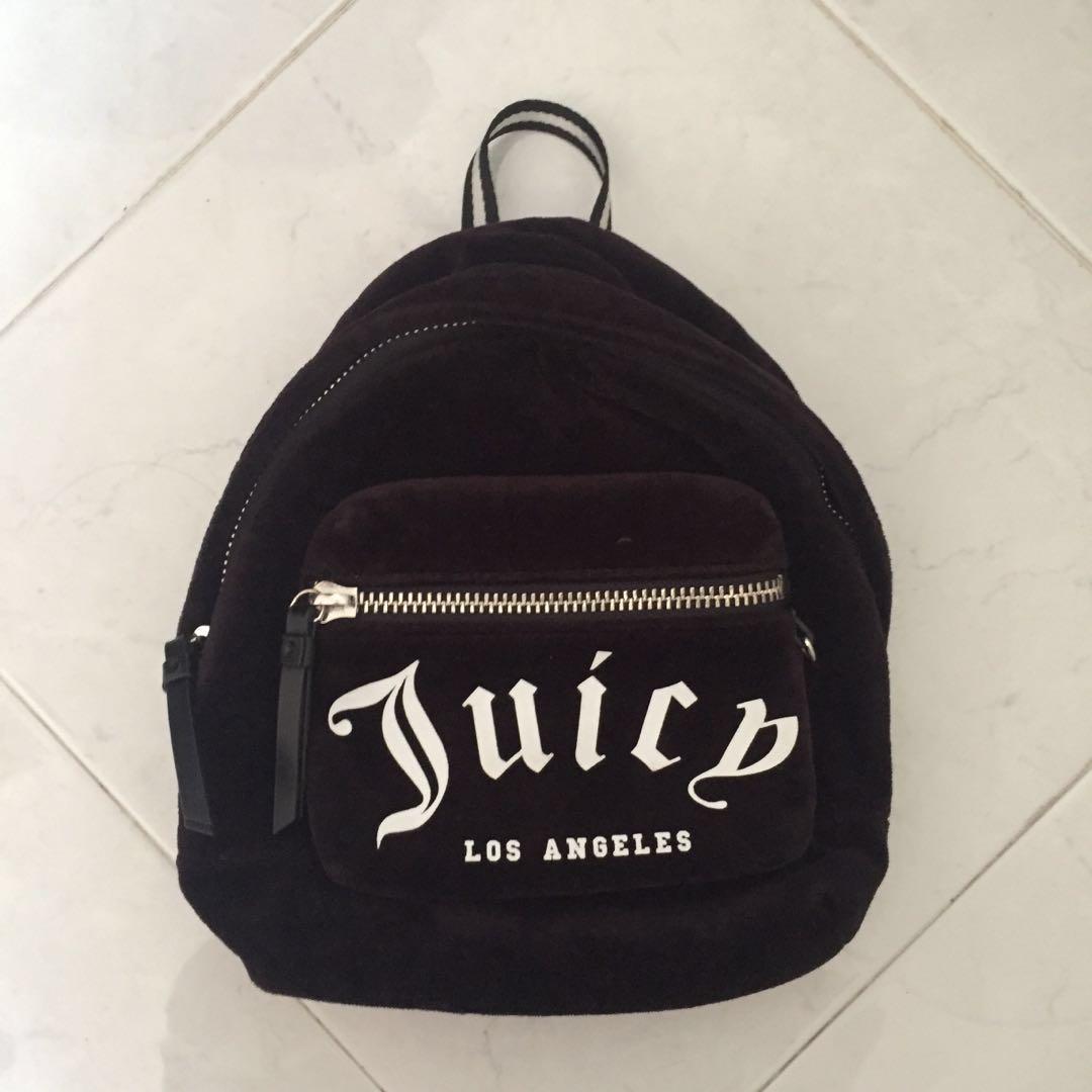 juicy couture velvet mini backpack