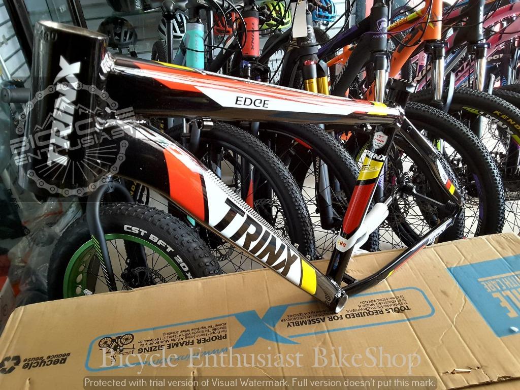 trinx mountain bike size chart