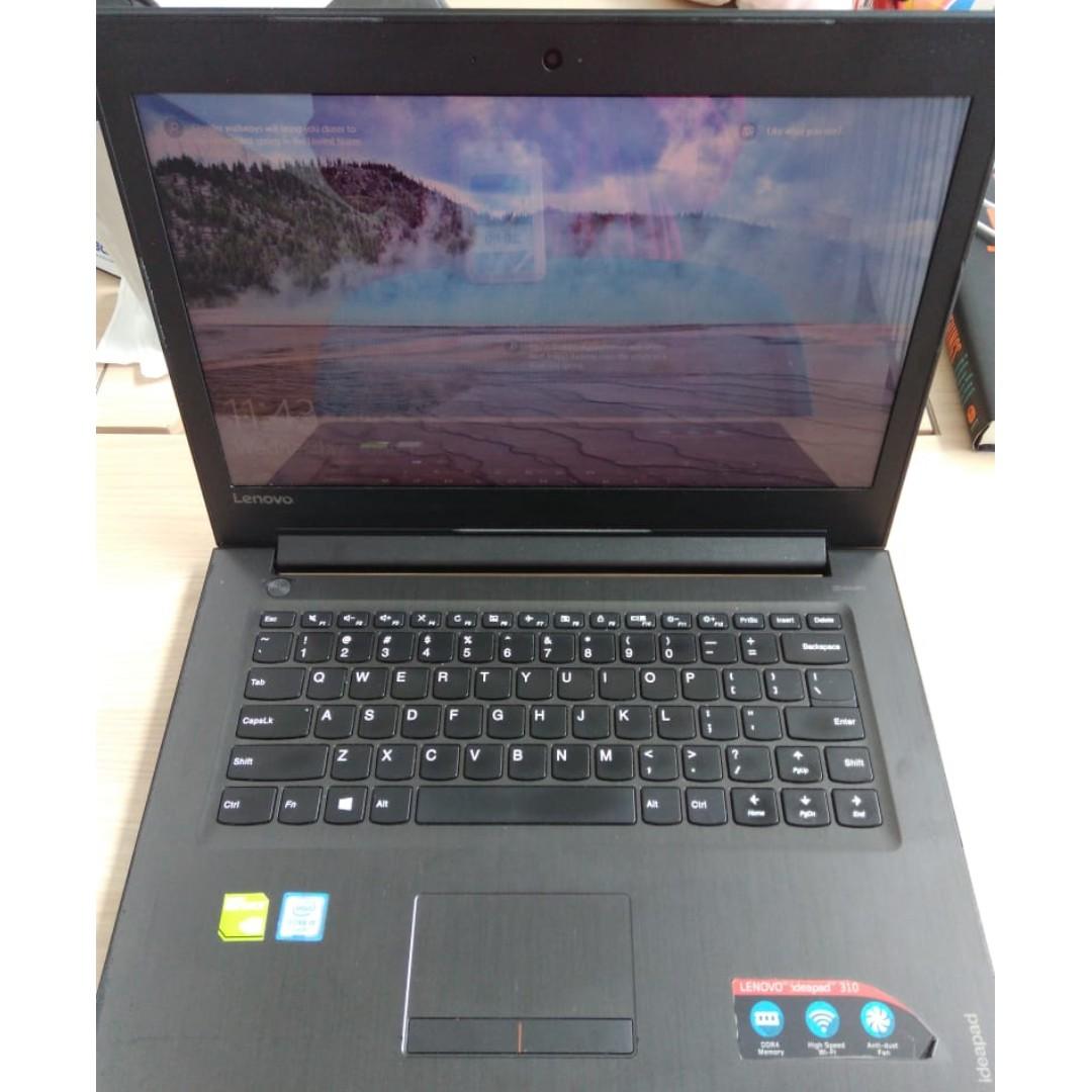 Lenovo Ideapad 310 I5 6th Gen 14 Black Ram 4gb Hdd 1tb Elektronik Komputer Laptop Di Carousell