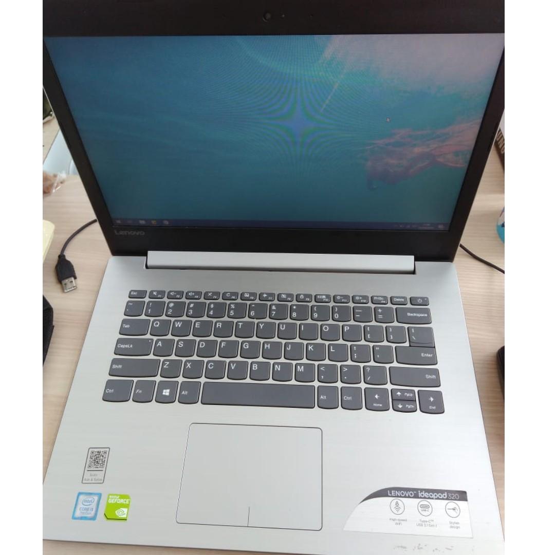 Lenovo Ideapad 320 Silver 14 I5 7th Gen Ram 4gb Hdd 1tb Elektronik Komputer Laptop Di Carousell