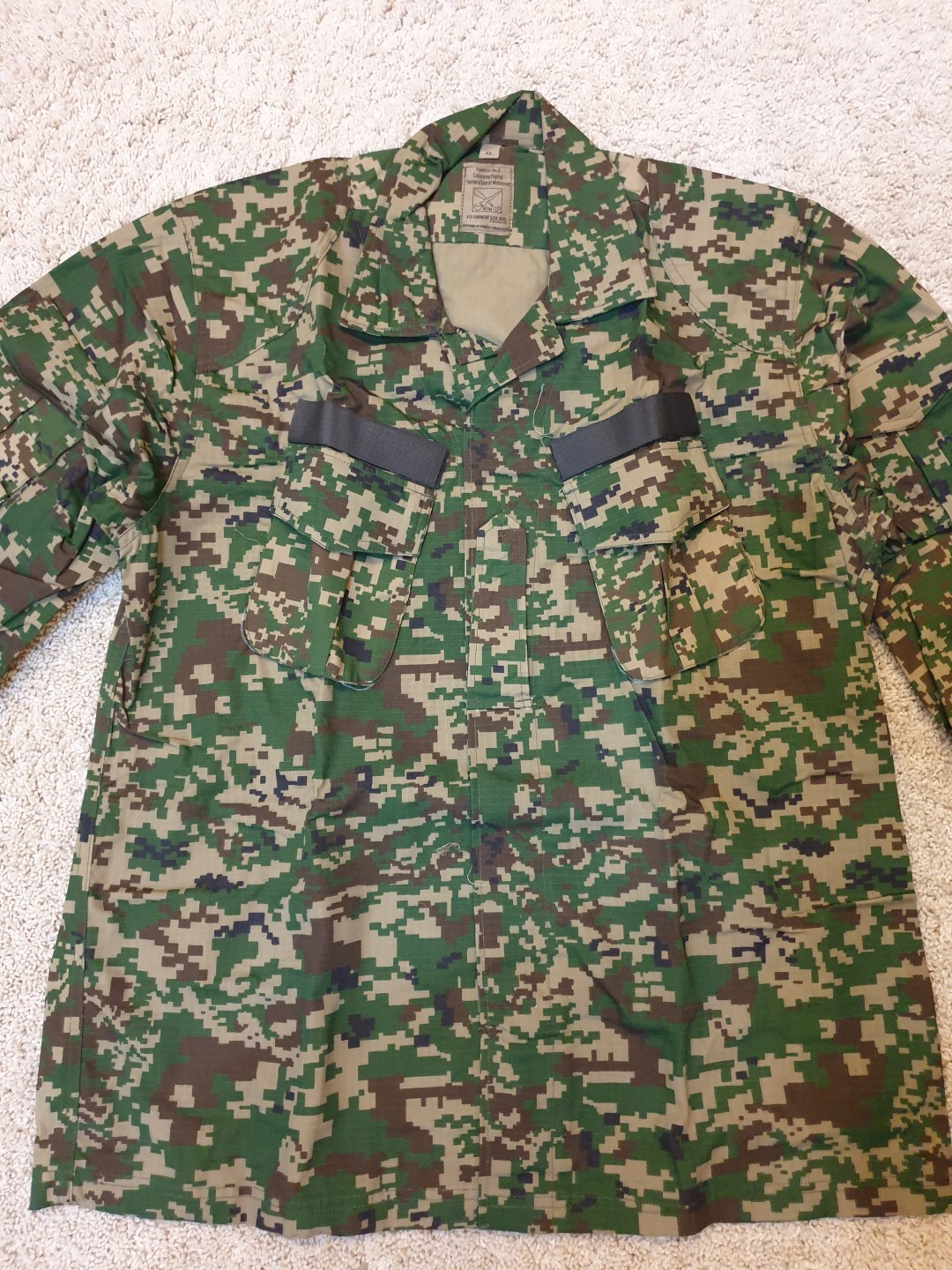 Malaysian Army Combat Shirt Digital Camo Men S Fashion Tops Sets Formal Shirts On Carousell