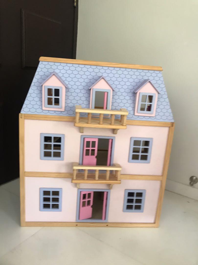 melissa and doug wooden house