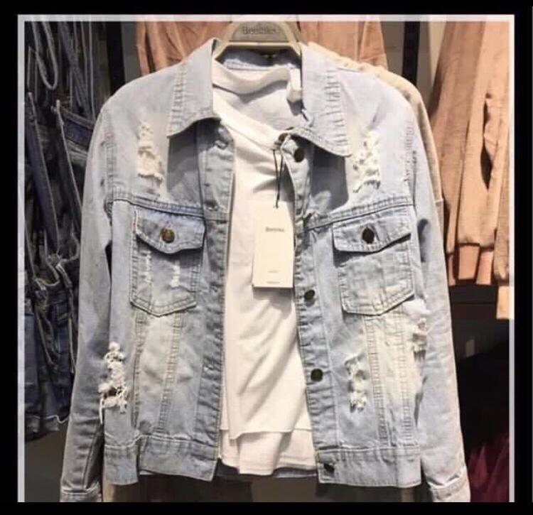 66 Koleksi Model Jaket Denim Sobek Gratis Terbaik