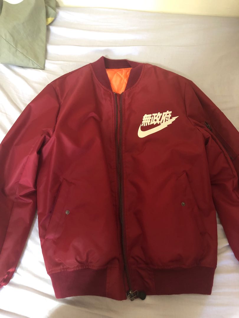 Nike Anarchy Kanji Bomber L, Men's Fashion, Coats, Jackets and Outerwear on Carousell