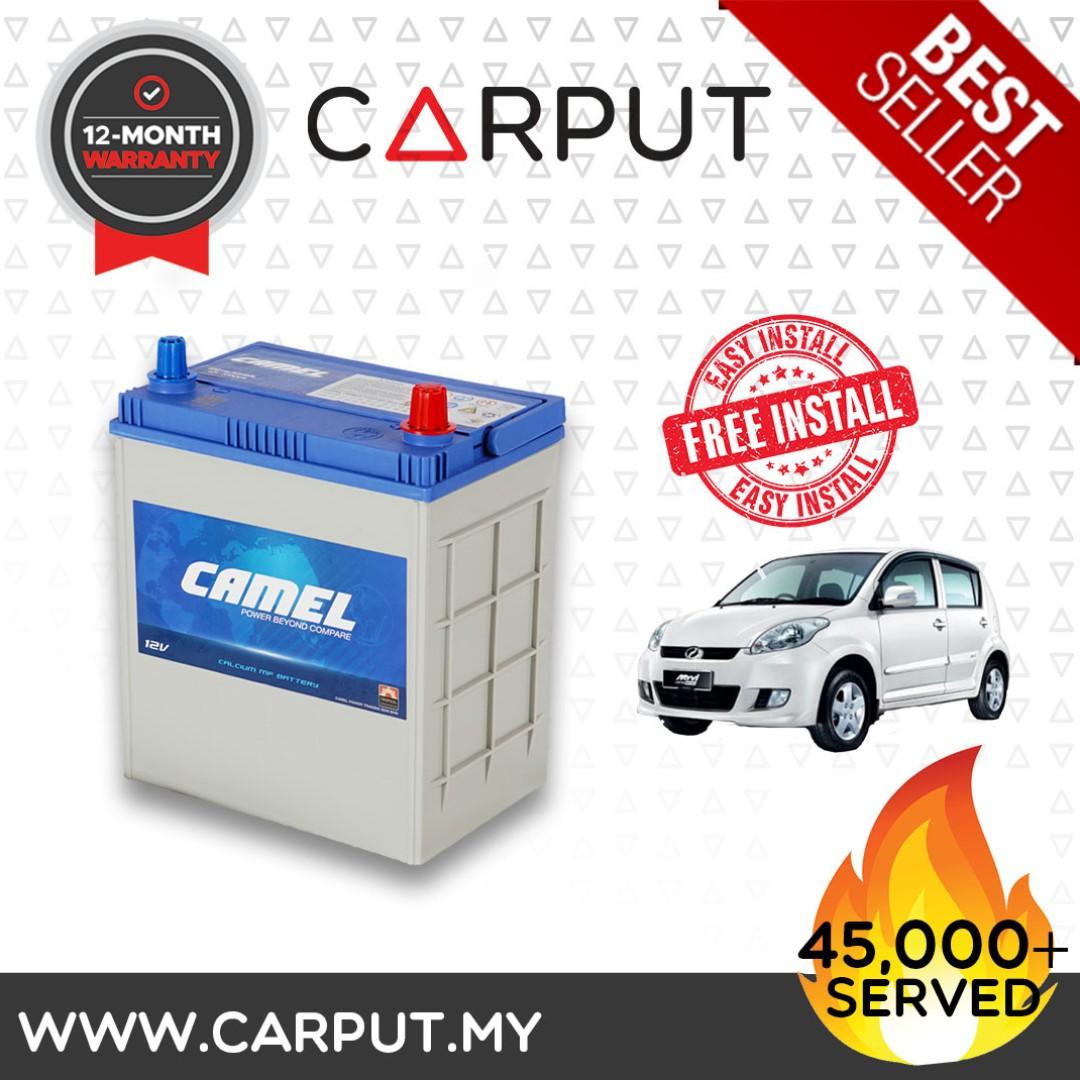 Ns40zl Car Battery Camel For Perodua Myvi Axia Alza Bezza Viva Honda City Bateri Kereta Free Delivery Installation For Klang Valley Auto Accessories On Carousell