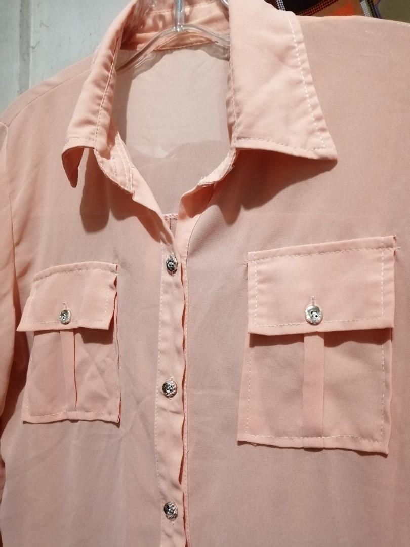 Peach longsleeves FOR SALE (Category: Longsleeves) located in Quezon City. Submitted by espanosam (Listing ID 234028013, Image 3). Description: Longsleeves that can be used as a cover up.