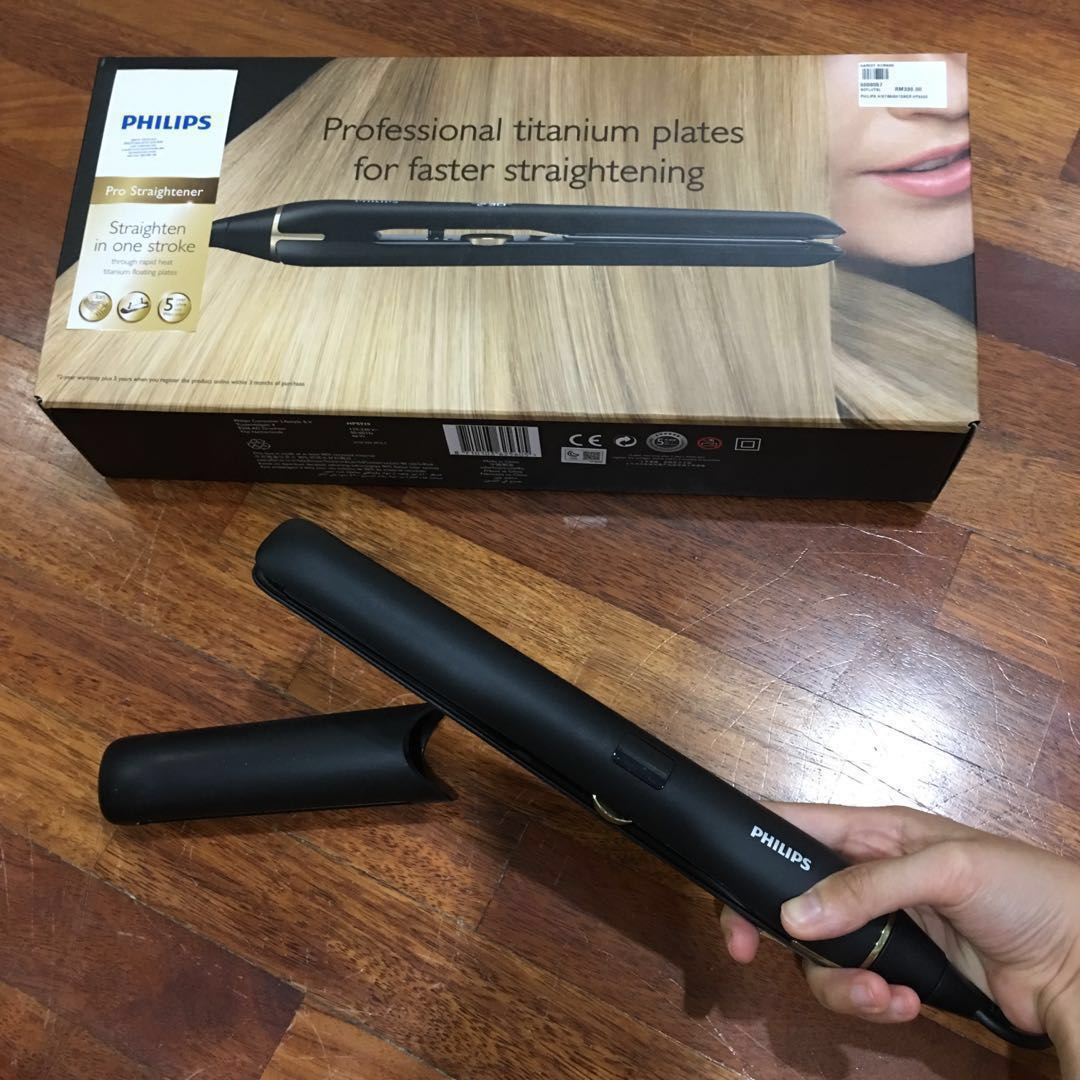 Philips Titanium Hair Straightener Flat Iron 10 second Heat