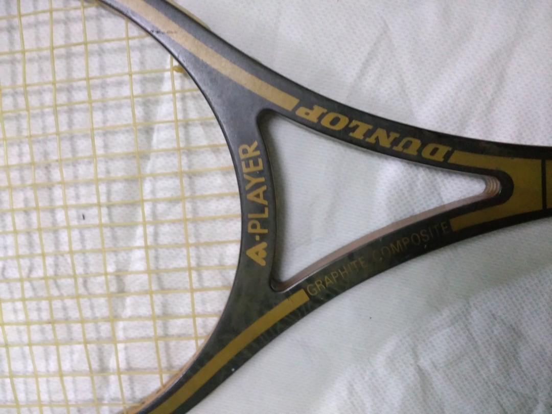 Racquet Vintage Dunlop Kayu, Sports Equipment, Sports & Games, Racket ...