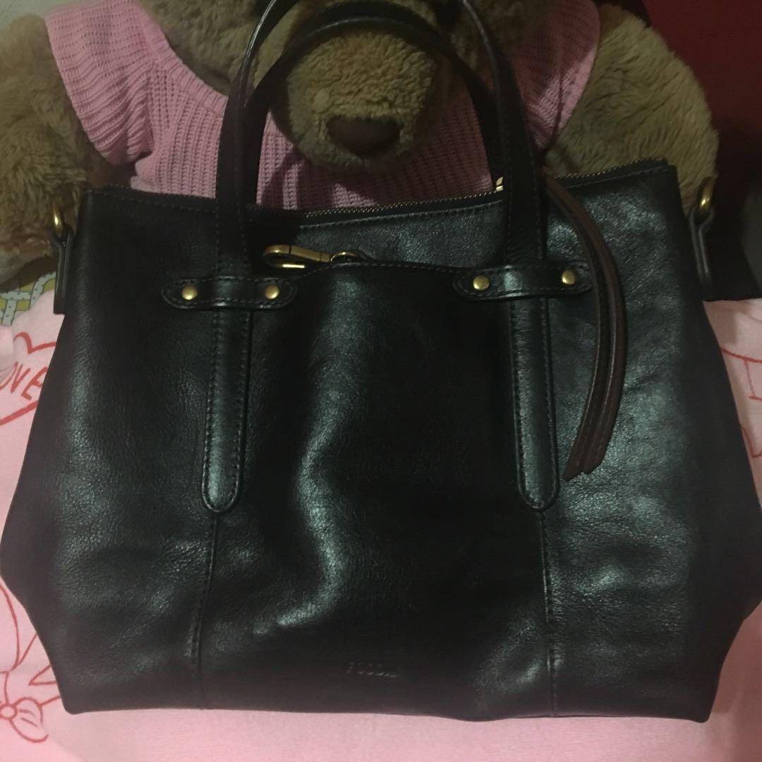 Fossil felicity best sale satchel black
