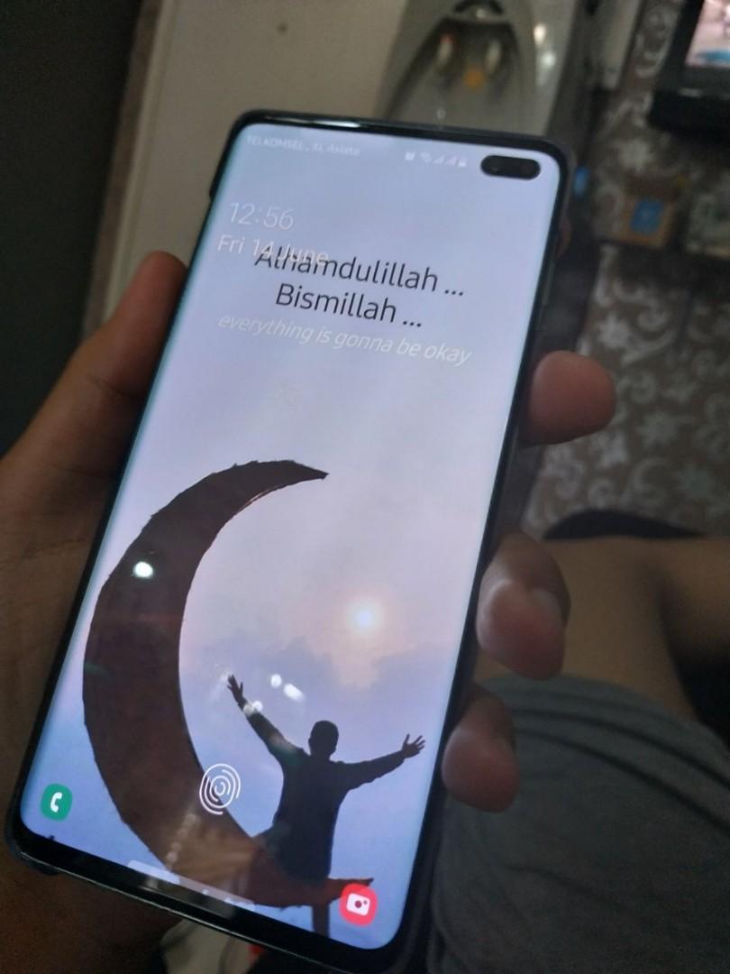 Samsung Galaxy S10 S10 Plus Prims Green 128gb Telepon Seluler Tablet Ponsel Android Samsung Di Carousell