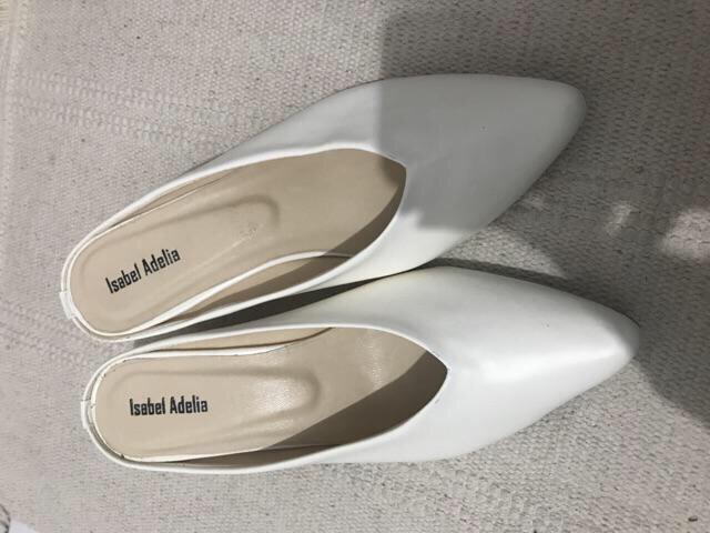 Sepatu Heels Wanita Kulit Hitam Putih Fesyen Wanita Sepatu Di Carousell