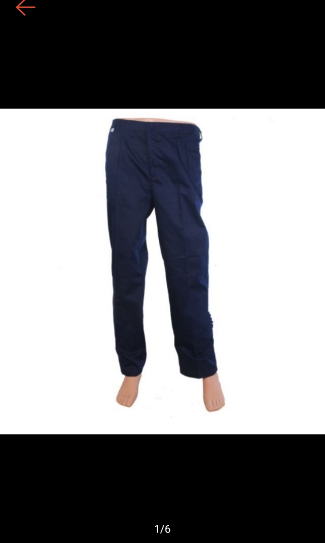Seluar Sekolah Biru Tua Dark Blue Men S Fashion Clothes Bottoms On Carousell